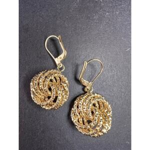 Atasay Kuyumculuk yellow gold over sterling silver Turkish earrings